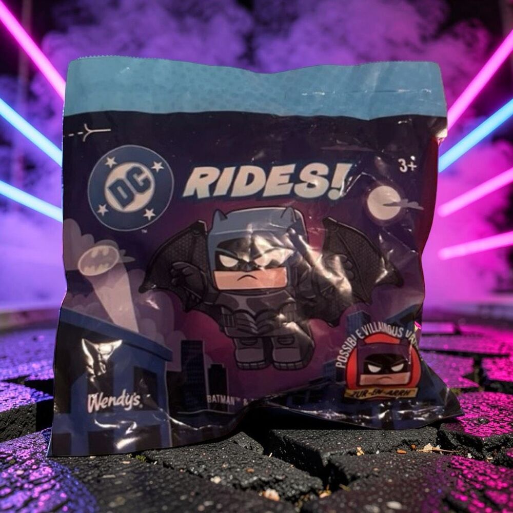 Wendy's 2026 DC Rides Batman Chase (Variant) Zur-EN-ARRH Figure Sealed A60